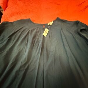 LOFT Elegant Navy Blouse